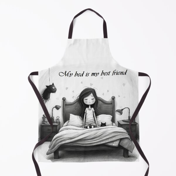 Item preview, My bed is my best friend - mood art designed and sold by Liljinkzy.