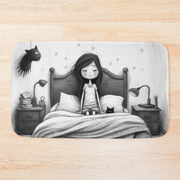 Item preview, My bed is my best friend - mood art designed and sold by Liljinkzy.