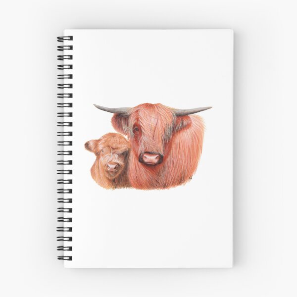 Item preview, Highlander Cow with Calf  designed and sold by SandraWarmerdam.