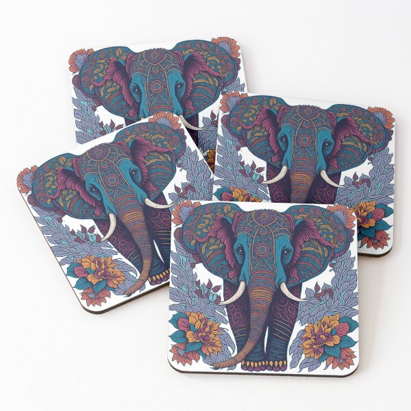 Item preview, Colourful Mandala Elephant  designed and sold by ArtOfMandala.