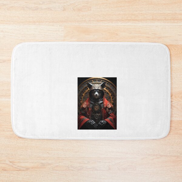 Item preview, a black bear wearing a red coat and a helmet designed and sold by Dark Fantasy Store.