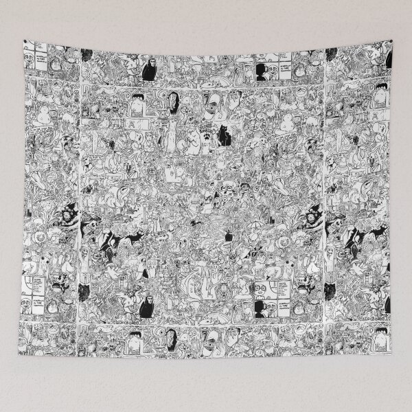Aperçu de l'œuvre Un mess de Doodles créée et vendue par D6016.