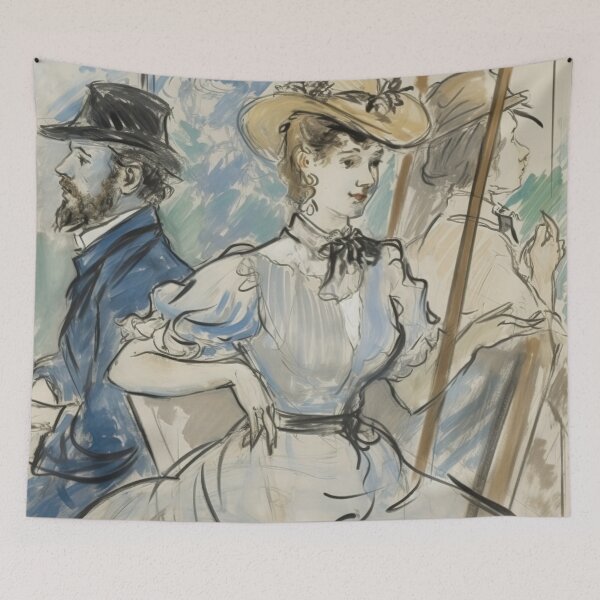 Item preview, Édouard Manet drawing designed and sold by ComicsFactory.