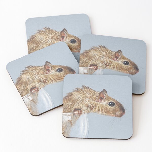 Item preview, The Absinthe drinker (Gerbil in a glass) designed and sold by Elena Kolotusha.