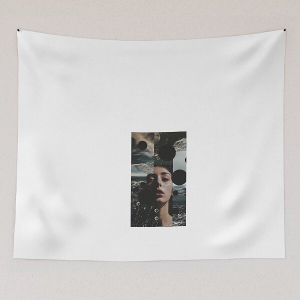 Item preview, a collage of a woman's face surrounded by bubbles designed and sold by Dark Fantasy Store.