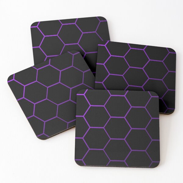 Item preview, Purple Hexagons designed and sold by Oink-Shop.