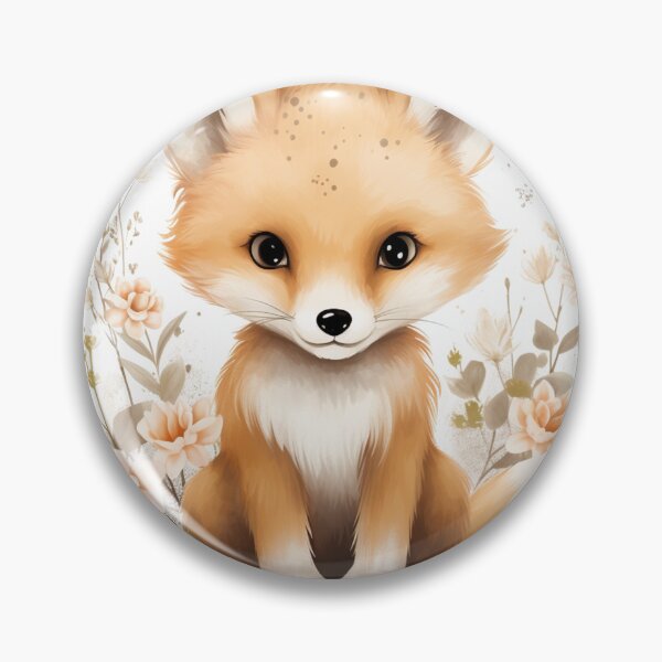 Item preview, Whimsical Forest Creature - Floral Fox designed and sold by kezan98.