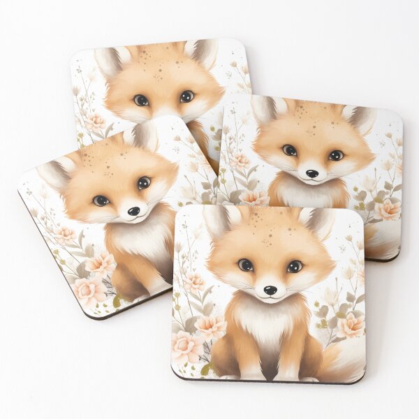 Item preview, Whimsical Forest Creature - Floral Fox designed and sold by kezan98.