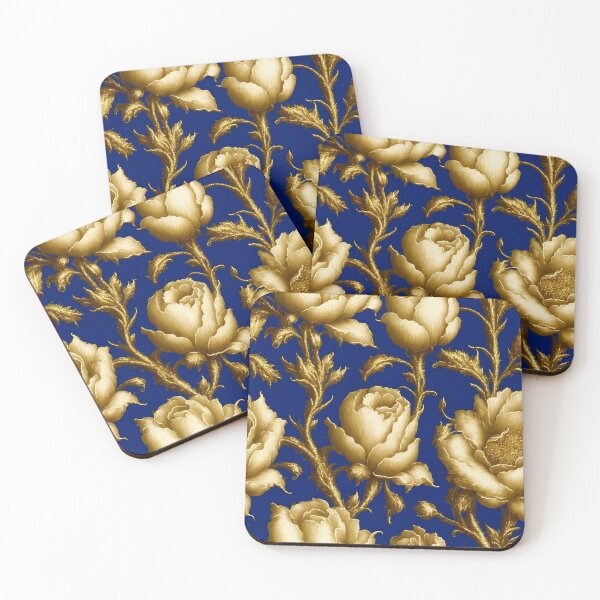 Item preview, Luxury Rococo Golden Flowers. Elegant Floral Seamless Pattern. Floral Ornaments designed and sold by mashalince.