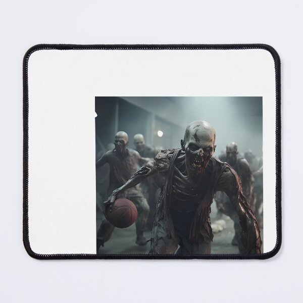 Item preview, a group of zombies playing a game of basketball designed and sold by Dark Fantasy Store.