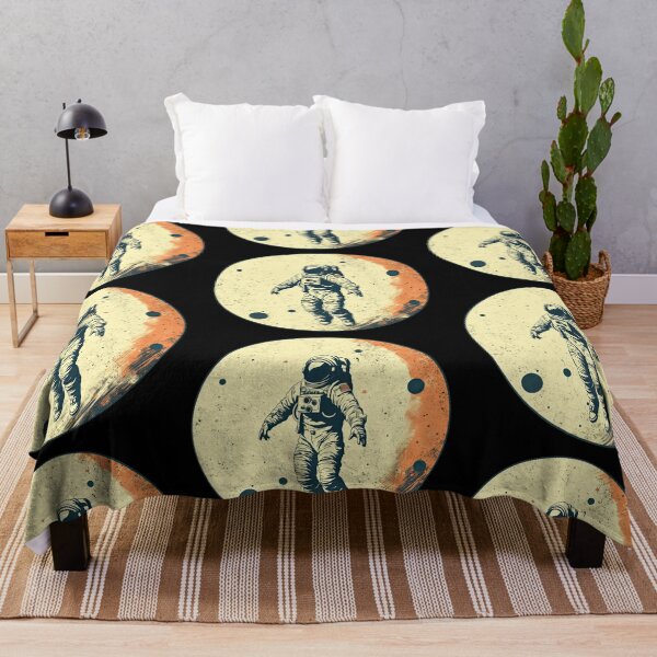 Item preview, Space Vintage Design of an American Astronaut and Moon designed and sold by WartonnoArt.