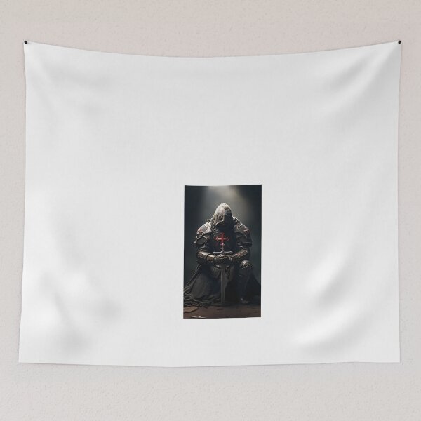 Item preview, a knight kneeling down with a sword in his hand designed and sold by Dark Fantasy Store.
