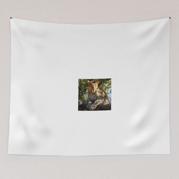 Item preview, a large leopard sitting on top of a tree branch designed and sold by Dark Fantasy Store.