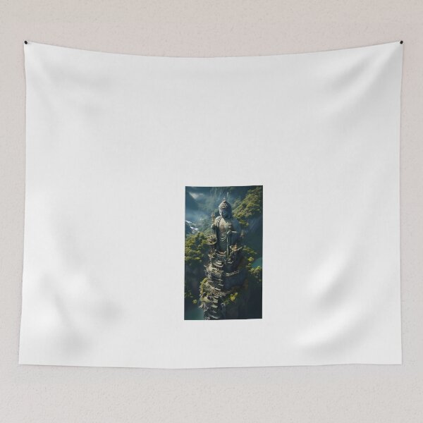 Item preview, a large statue sitting on top of a lush green hillside designed and sold by Dark Fantasy Store.