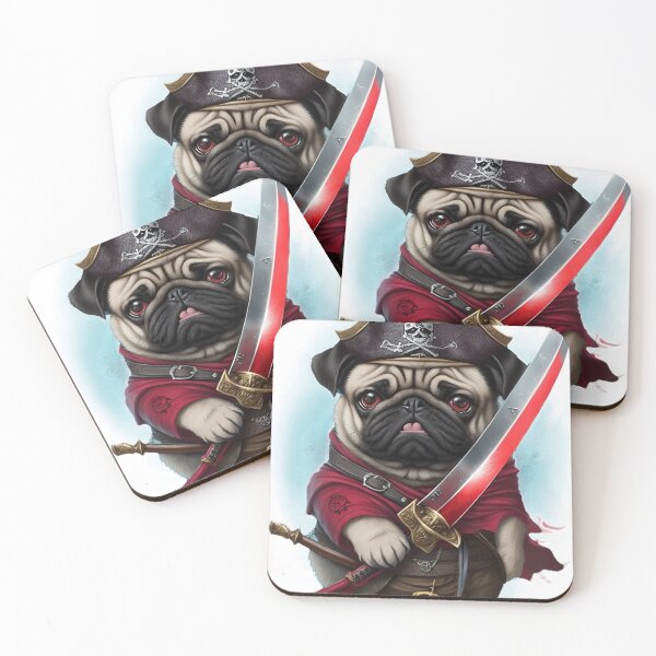 Item preview, Pirate Pug designed and sold by WildPugShop.