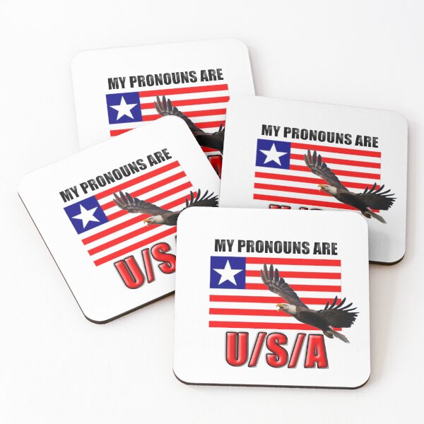 Item preview, Proud USA pronouns are u/s/a designed and sold by tee hee tees.