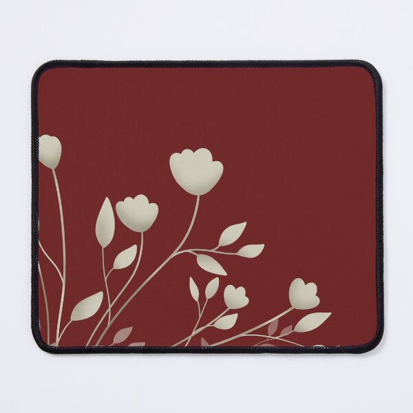 Item preview, maroon and white elegant flower designed and sold by TheSisters5.