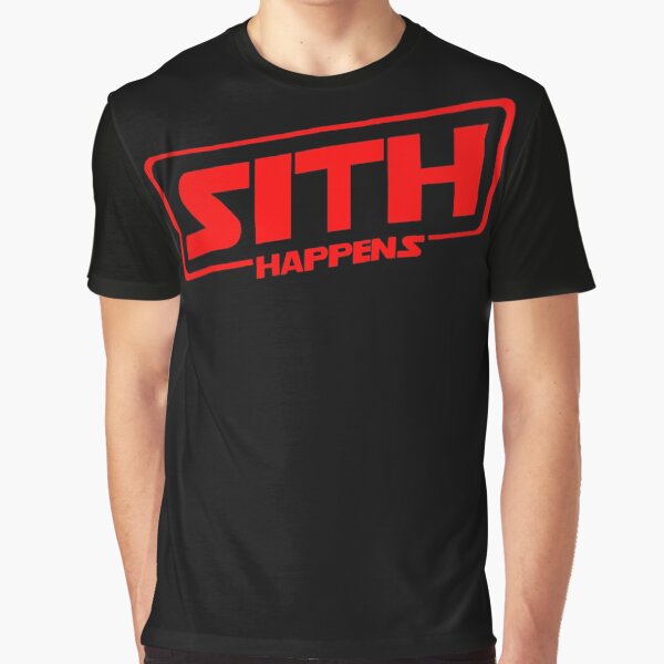 Vista previa del artículo con la obra «Logotipo rojo de Sith sucede», diseñado y vendido por JohannaDo.