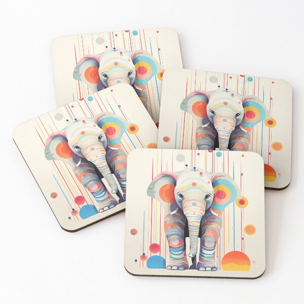 Item preview, Geometric Elephant #1 designed and sold by TLCPhotoArt.
