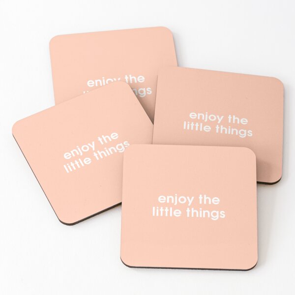 Item preview, enjoy the little things. - Motivational, Pink designed and sold by CROWNLIGHT.