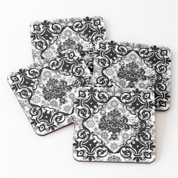 Item preview, Black Damask designed and sold by mamahellfire31.