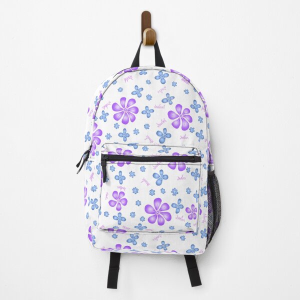 Item preview, Grey Blue Purple Wildflowers - white designed and sold by SerahO.