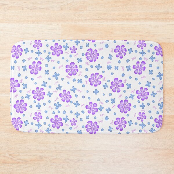 Item preview, Grey Blue Purple Wildflowers - white designed and sold by SerahO.