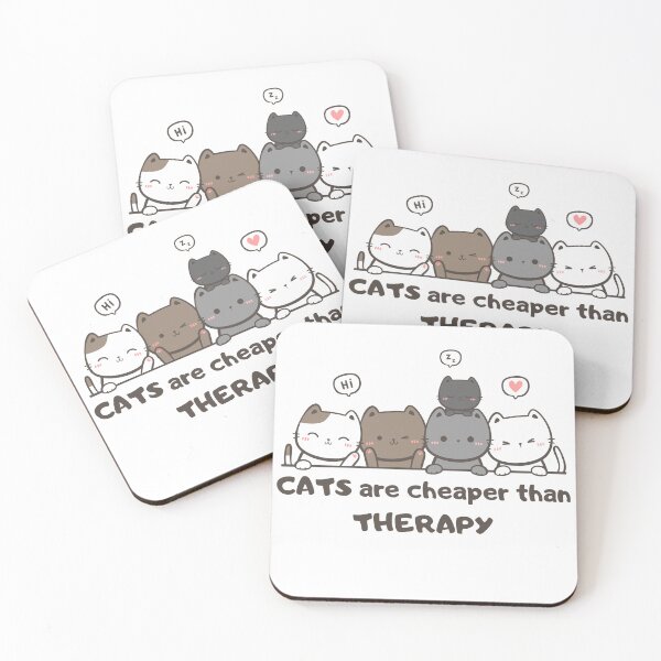 Item preview, Cats are cheaper than therapy classic tee designed and sold by GracefulGems.