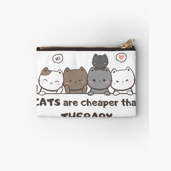 Item preview, Cats are cheaper than therapy classic tee designed and sold by GracefulGems.