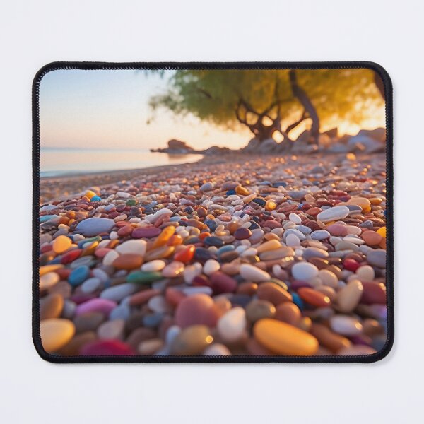 Item preview, Otherworldly beach and seascape with gemstones at sunset 4 designed and sold by Art by Lilia.