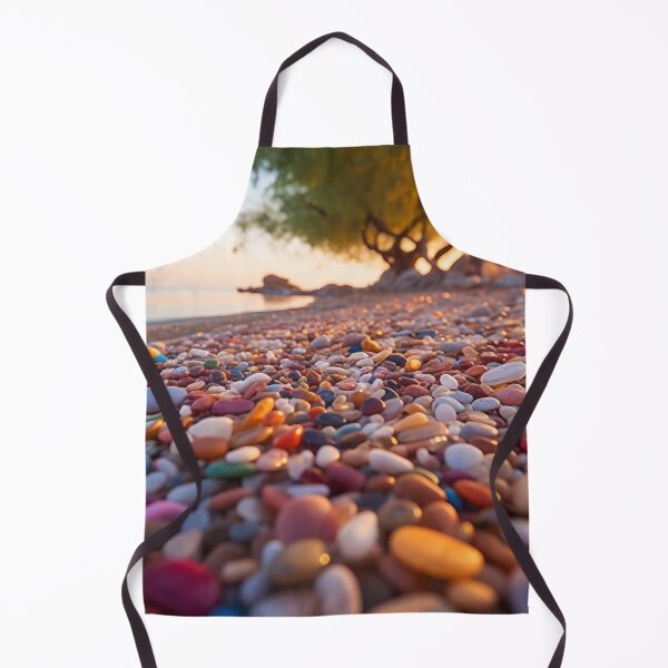 Item preview, Otherworldly beach and seascape with gemstones at sunset 4 designed and sold by Art by Lilia.