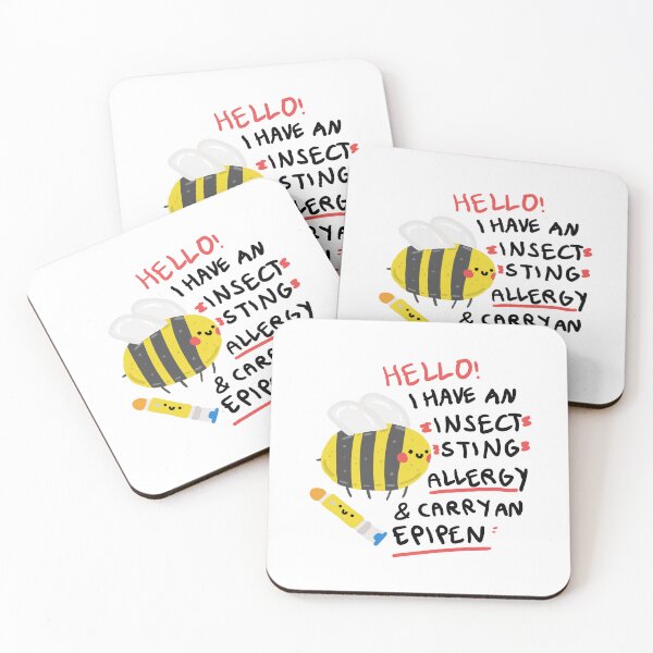 Item preview, Insect Sting Allergy Awareness (Epipen) designed and sold by Samantha MadeOfAtoms.