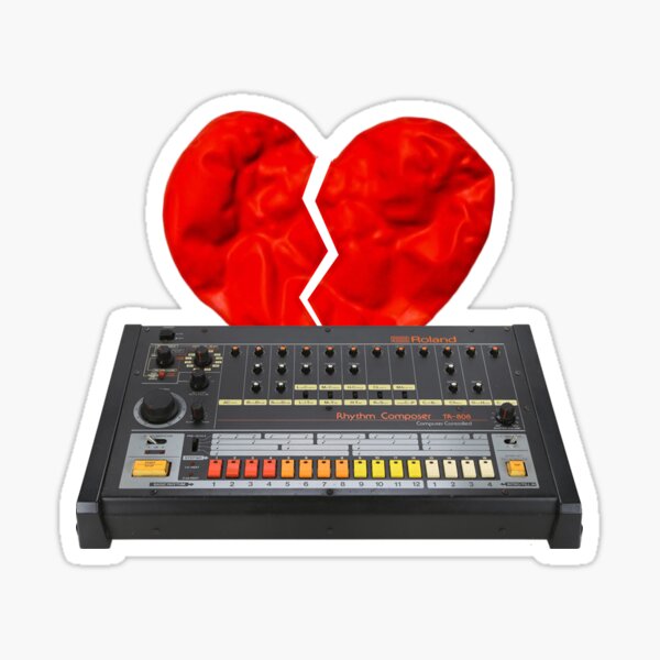 "808 & Heartbreak" Sticker for Sale by FOSOdesigns Redbubble