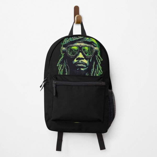 Item preview, Green Rasta man In shades and Headphones designed and sold by KnoClothingCo.