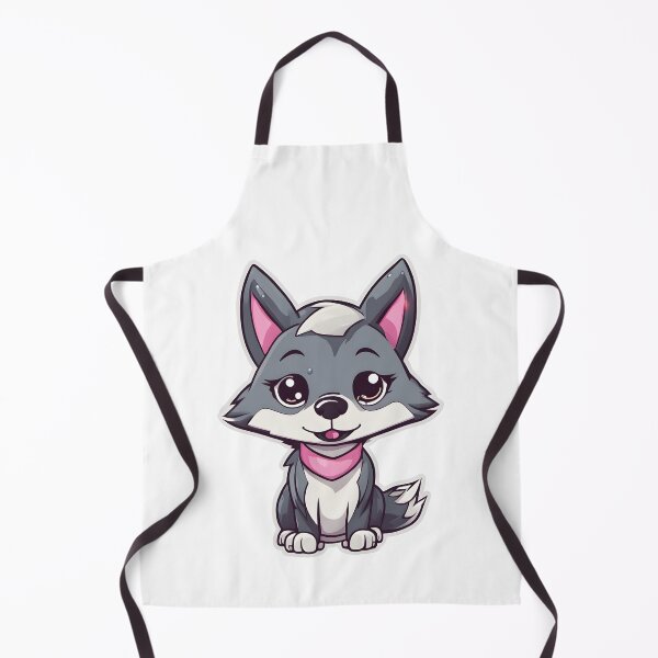Item preview, Baby wolf with a pink collar designed and sold by Realizey.