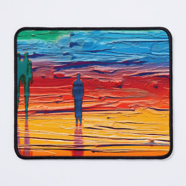 Item preview, Colorful Beach Gathering: A Stanley Donwood Inspired Painting designed and sold by vadimcarazan.