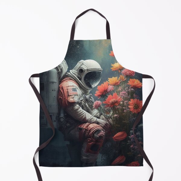 Item preview, Colourful Spaceman And Flowers - Astronaut Artwork designed and sold by LukesDrawings.