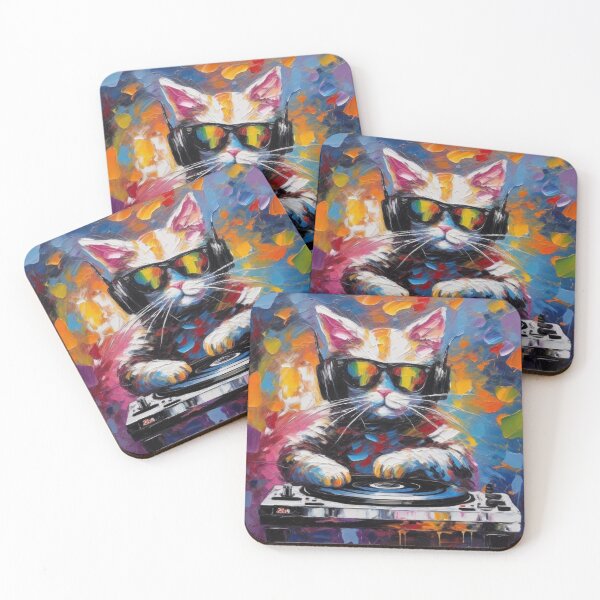 Item preview, Cat DJ designed and sold by kultomatic.