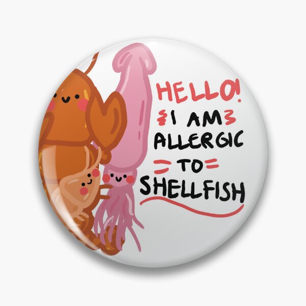 Item preview, Shellfish Allergy Awareness designed and sold by Samantha MadeOfAtoms.