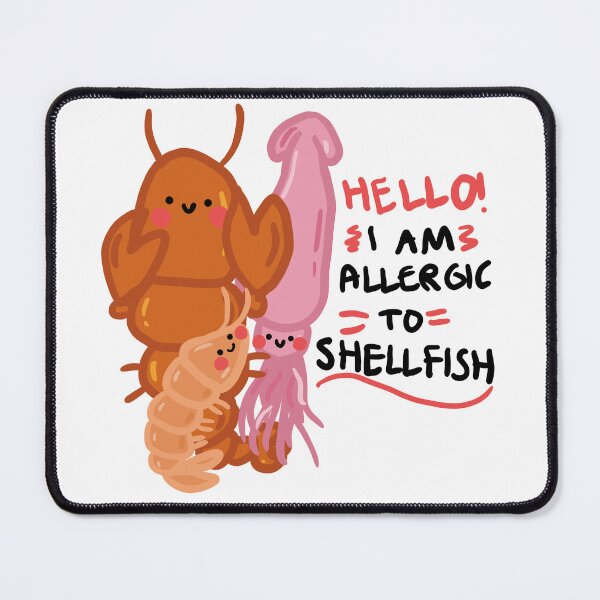 Item preview, Shellfish Allergy Awareness designed and sold by Samantha MadeOfAtoms.