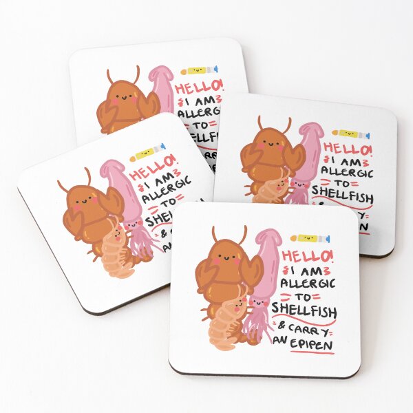 Item preview, Shellfish Allergy Awareness (Epipen) designed and sold by Samantha MadeOfAtoms.