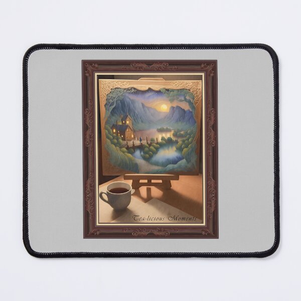 Item preview, Tea-licious Moments: Delightful Cup of Tea Unveils a Painted Serenity designed and sold by zax454.