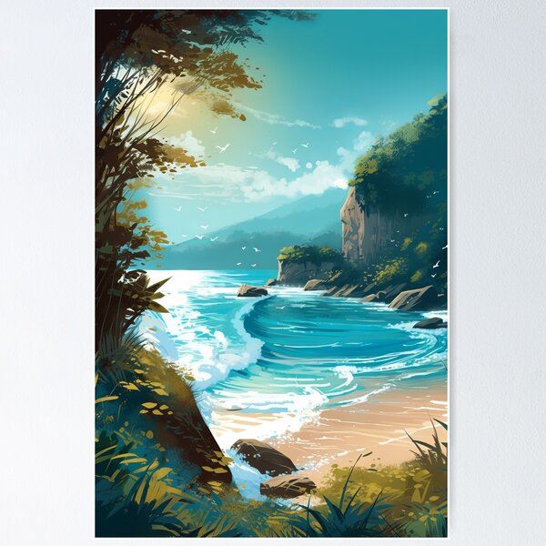 Item preview, Tropical Paradise: Idyllic Beach and Sea Views designed and sold by Peter's Big Shop.