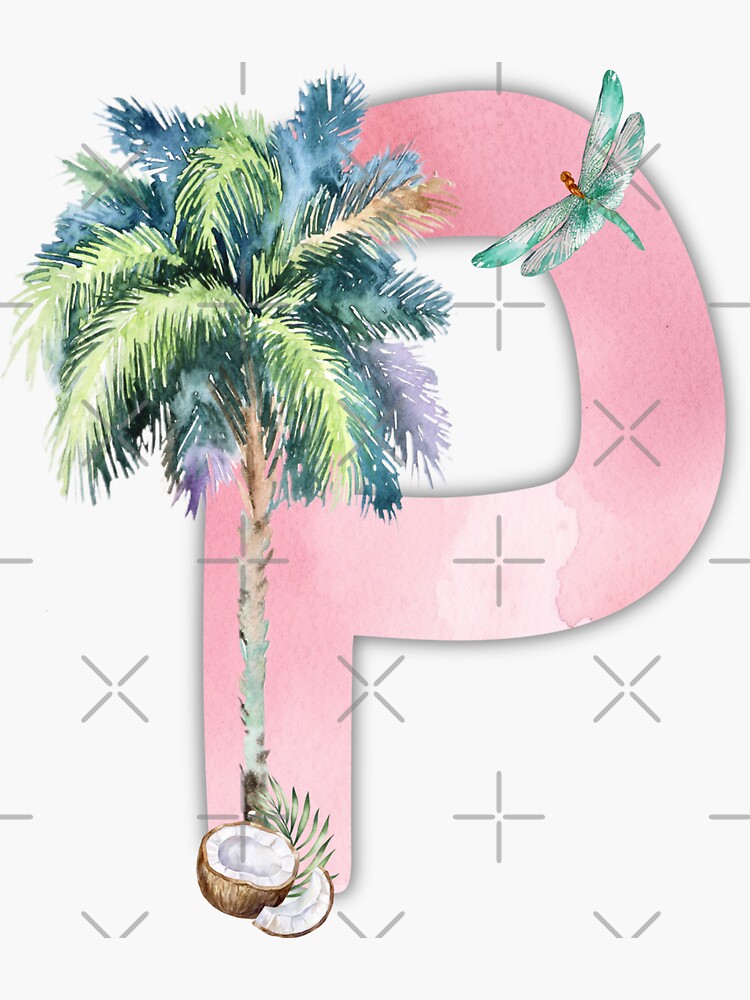 Pink Letter P 4 | Sticker