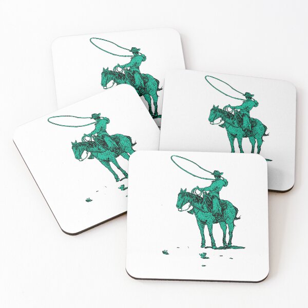 Item preview, Roping the world, Cowboy on Horse, Green designed and sold by Horseman's Rodeo.