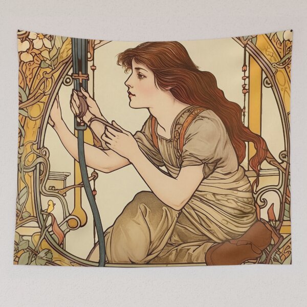 Item preview, Electrician drawing designed and sold by ComicsFactory.