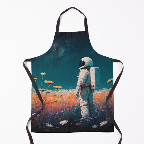 Item preview, Floral Astronaut Standing In Field - Outer Space Artwork designed and sold by LukesDrawings.