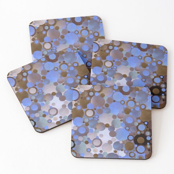 Item preview, Chocolate Ice Circle Blue Art designed and sold by Sharon Cummings Art.