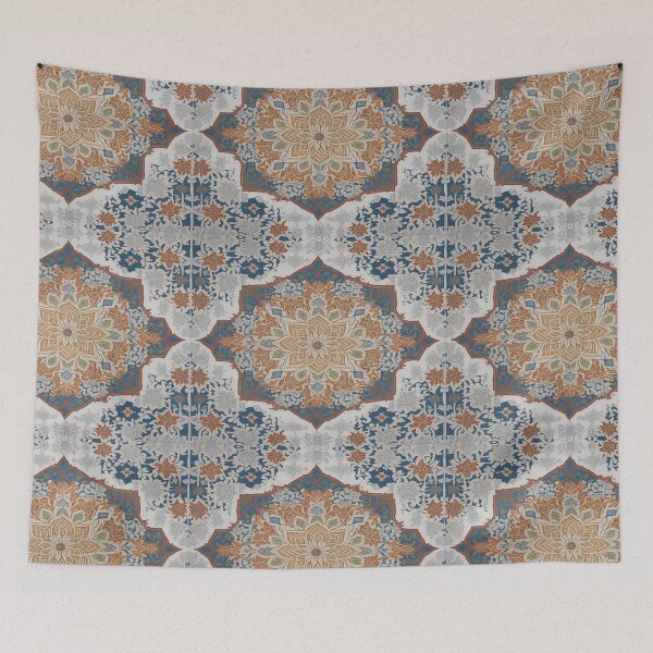 Item preview, Majestic Alhambra Patterns: Artistry soft grey and orange  designed and sold by Dshoppin.