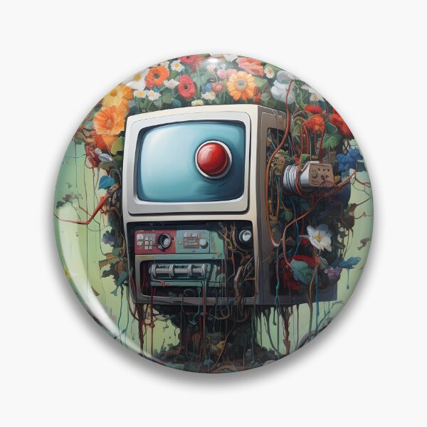 Item preview, Portrait TV Floral designed and sold by Lacuna Ipsum.